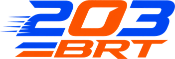 203 brt লাল গেমিং লোগো